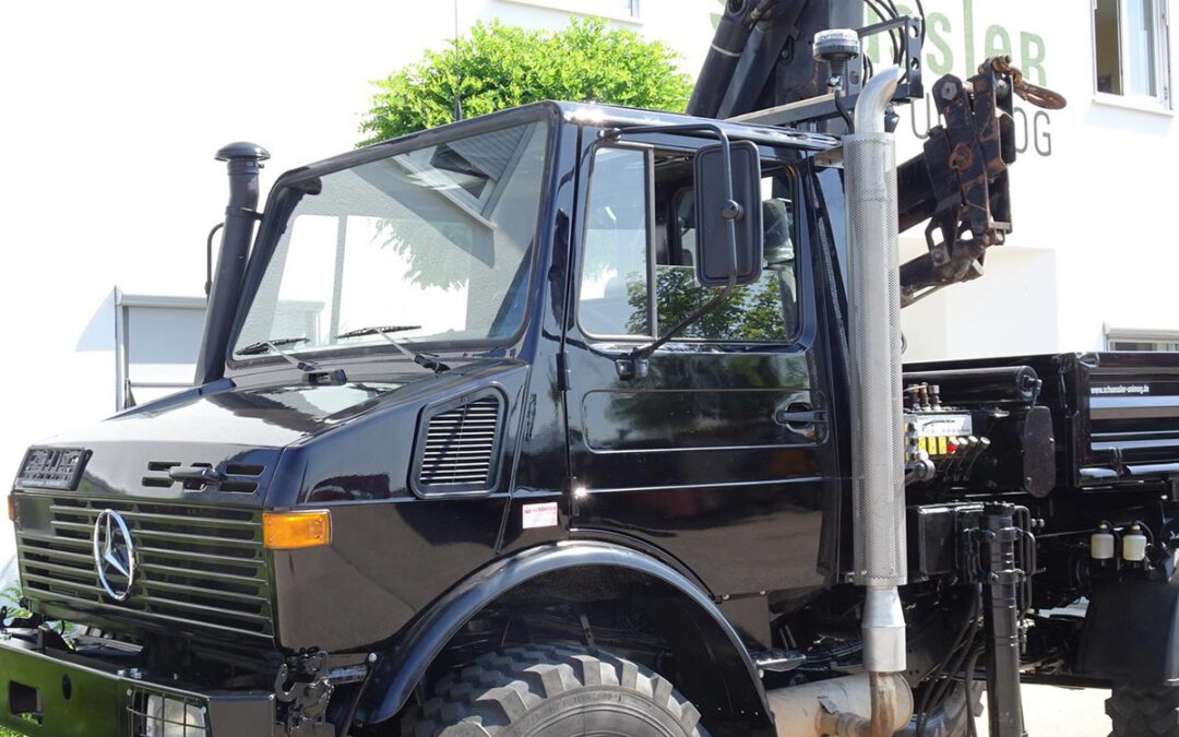 Unimog Typ 1250 m. Hiab 071